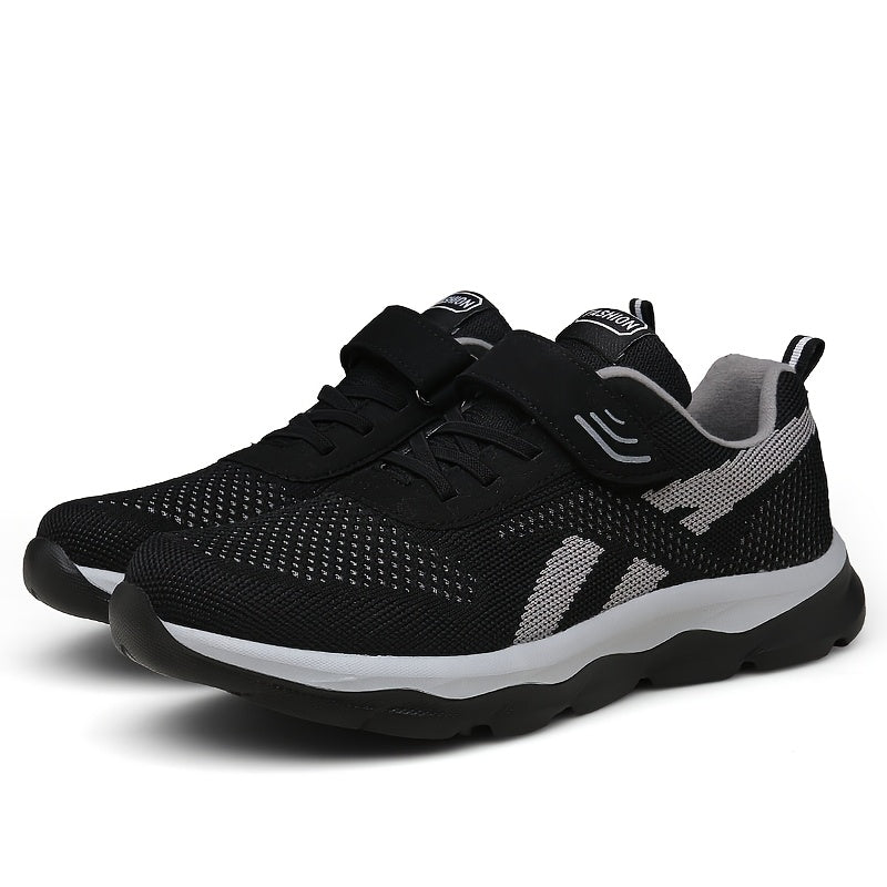 Knitted Mesh Casual Sports Shoes Breathable Lightweight Non-Slip Sneakers