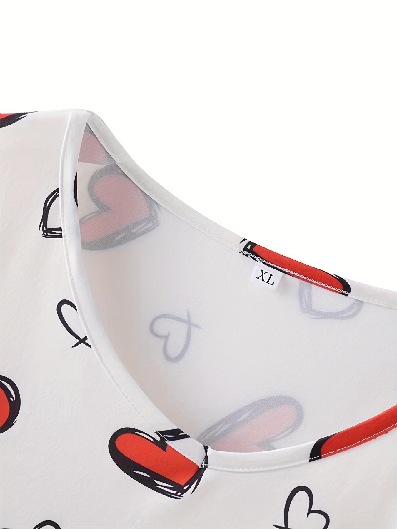 Conjunto de pijama casual para mujer, camiseta de manga corta y capris con cintura elástica