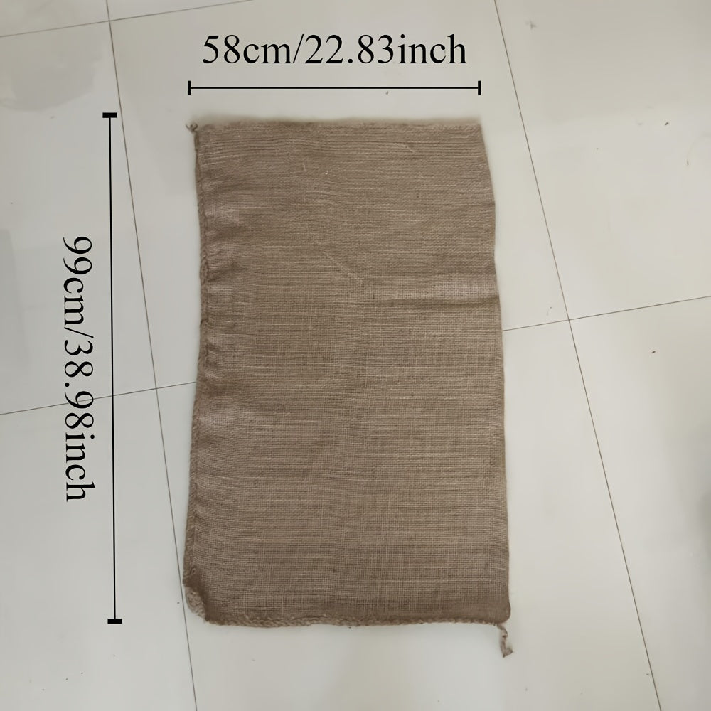 Set of 2 or 4 Burlap Storage Bags for Organization and Rustic Home Decor