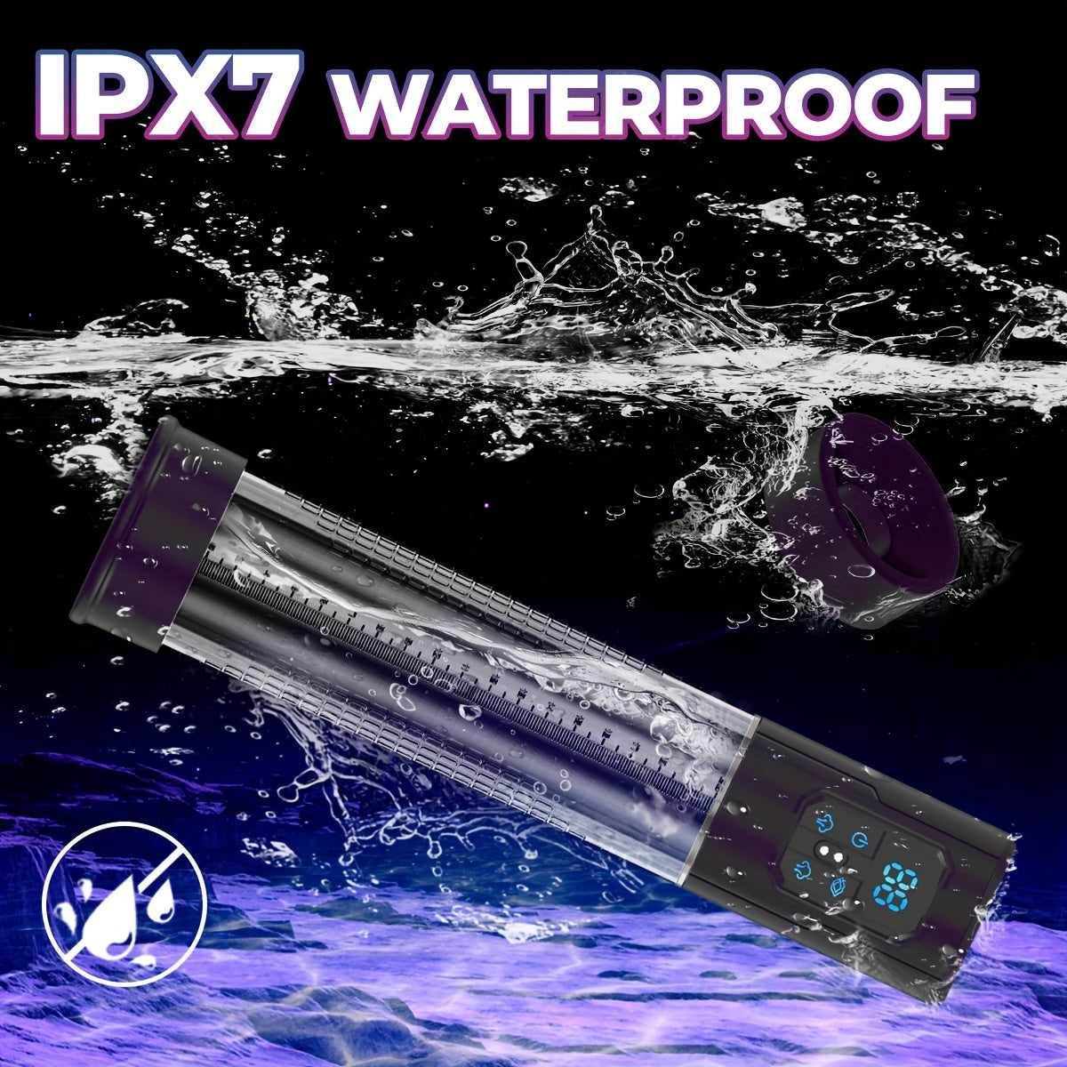 Male Electric Penis Pump Vacuum Pump with 4 Training Modes and 3 Suction Levels