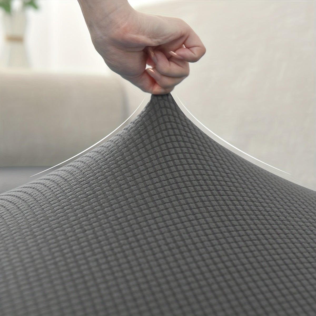 1 шт. жаккардовая наволочка для дивана для декора гостиной, с эластичным чехлом для сиденья для дивана.