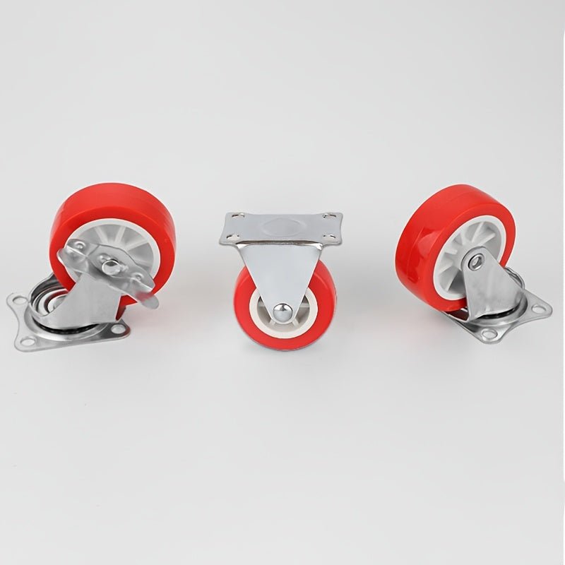 Тяжёлая гальванизированная сталь 1-дюймовые поворотные ролики с тормозами для мебели