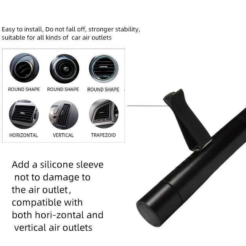 Car Air Outlet Aromatherapy Diffuser with 5 Scent Variants and Essential Oil Tablets