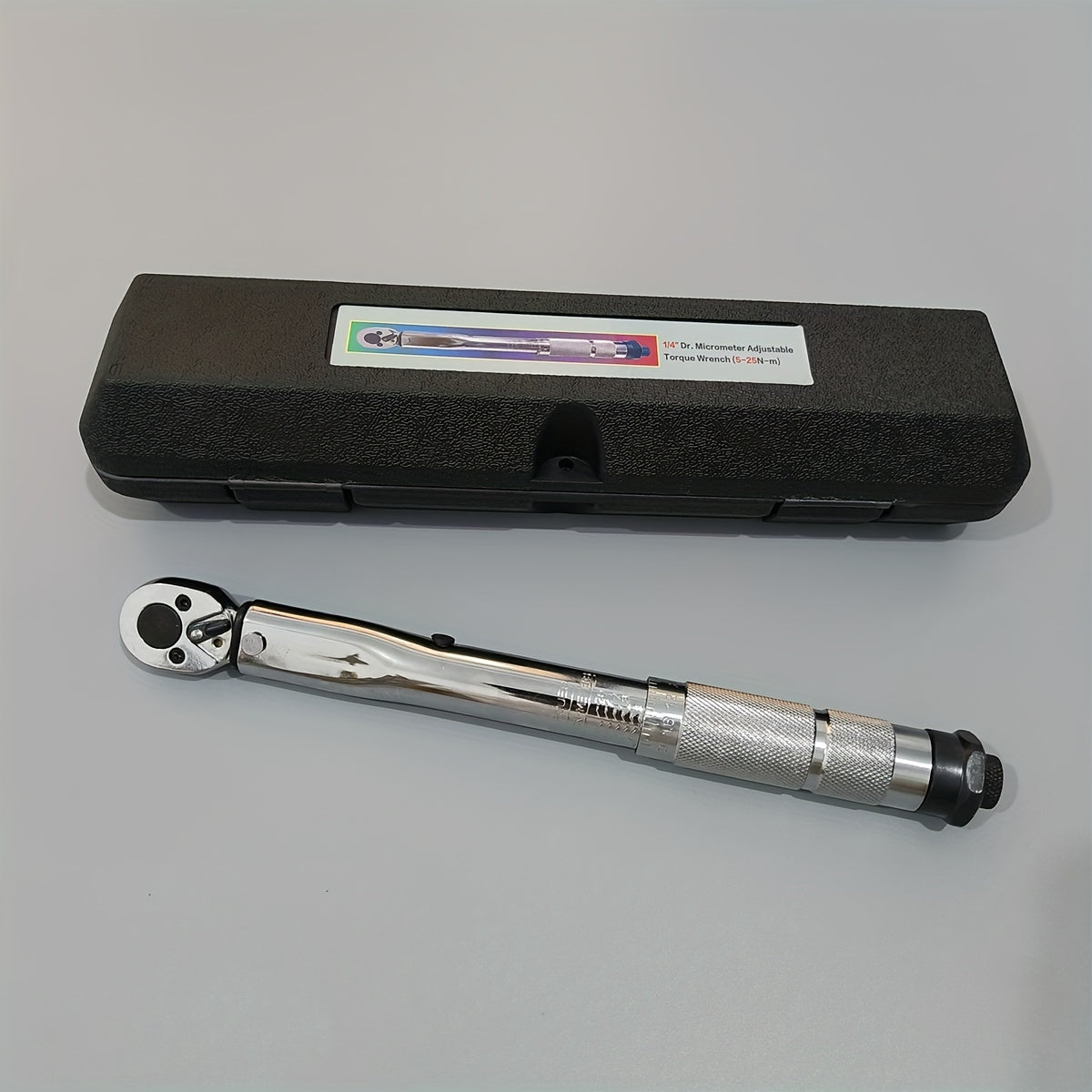 Automobile Torque Wrench Set with Adjustable Drive Sizes 1/4 3/8 1/2 Inch