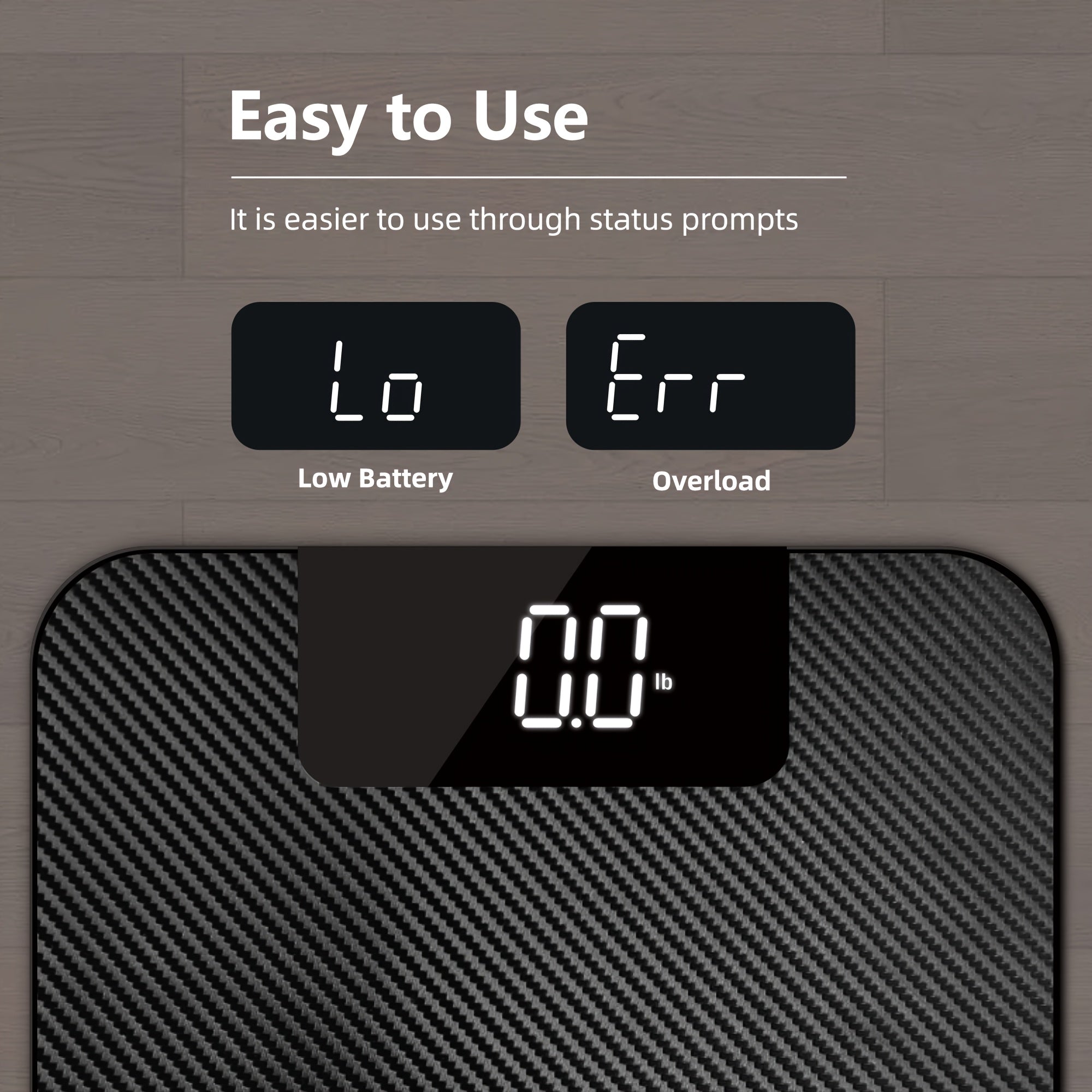 Stylish body fat scale for home and fitness use accurate weight measurement