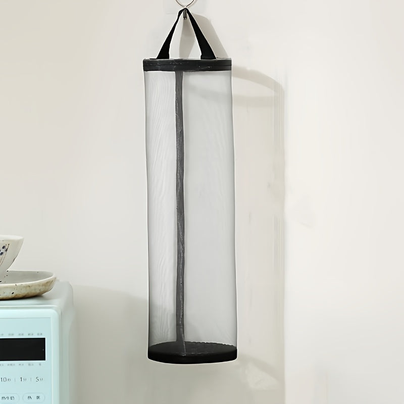 Wall-Mounted Kitchen Organizer for Trash Bag Storage and Dispensing Plastic Garbage Bag Holder