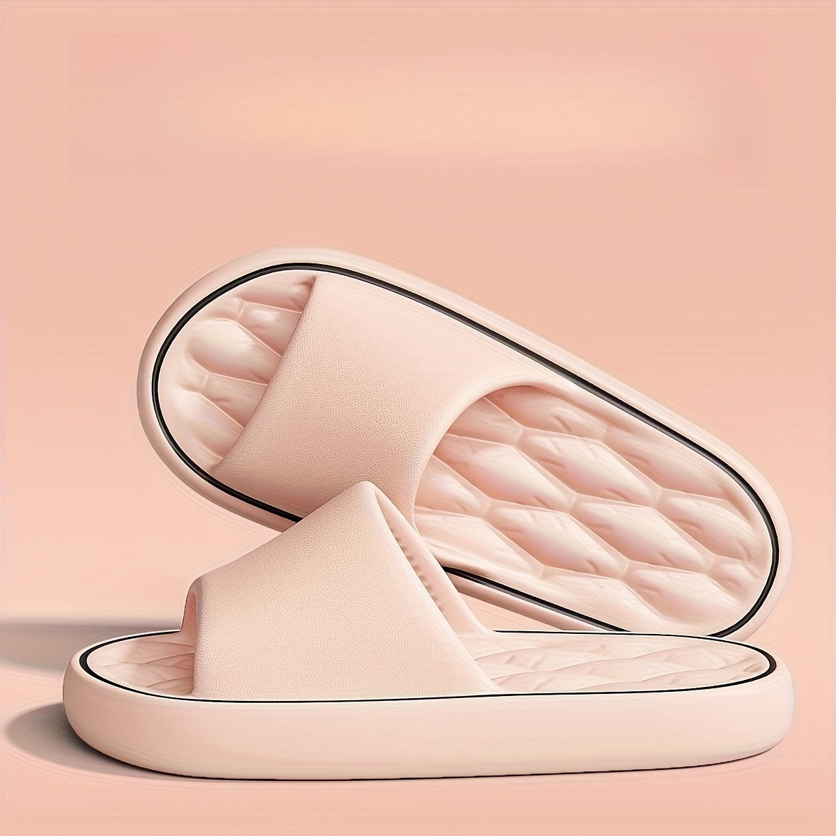 Men Women Soft Bottom Slippers Lightweight EVA Indoor Bathroom Shoes