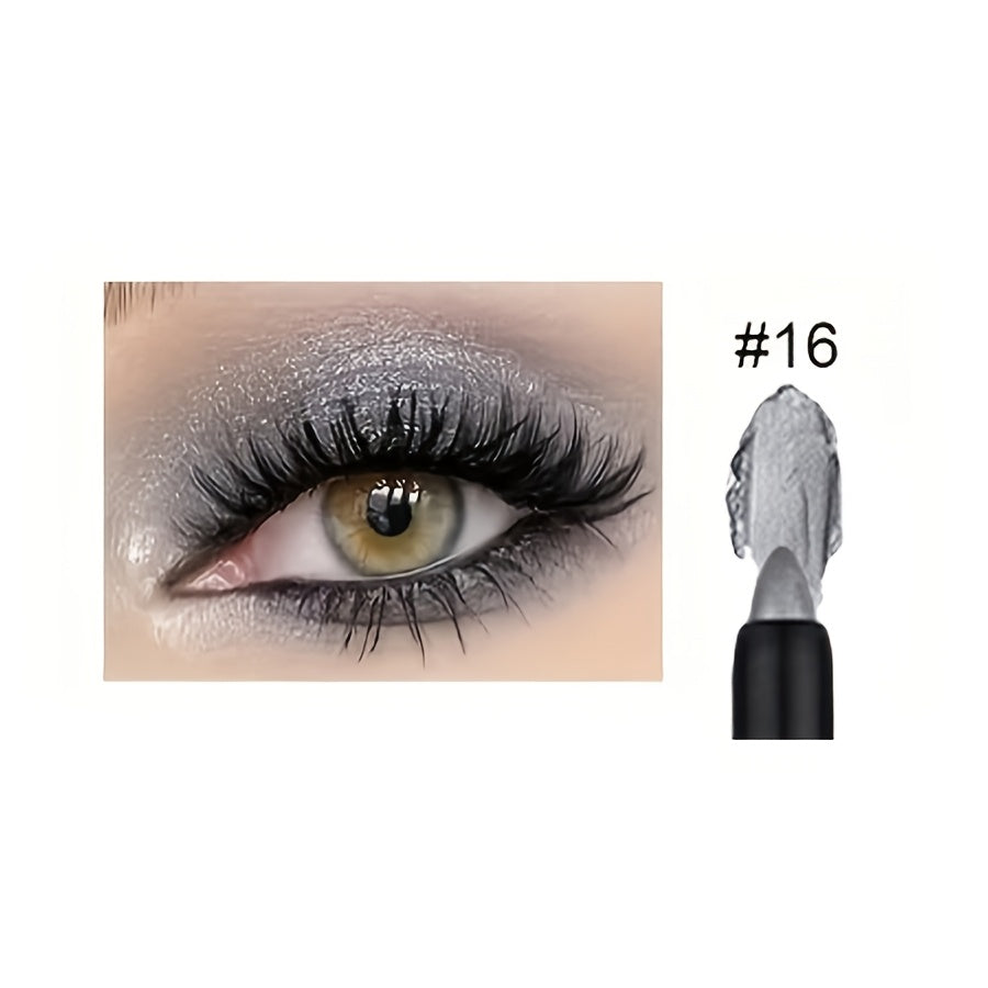 Set de lápices de ojos waterproof para mujer, 9-18 colores, de larga duración y brillo