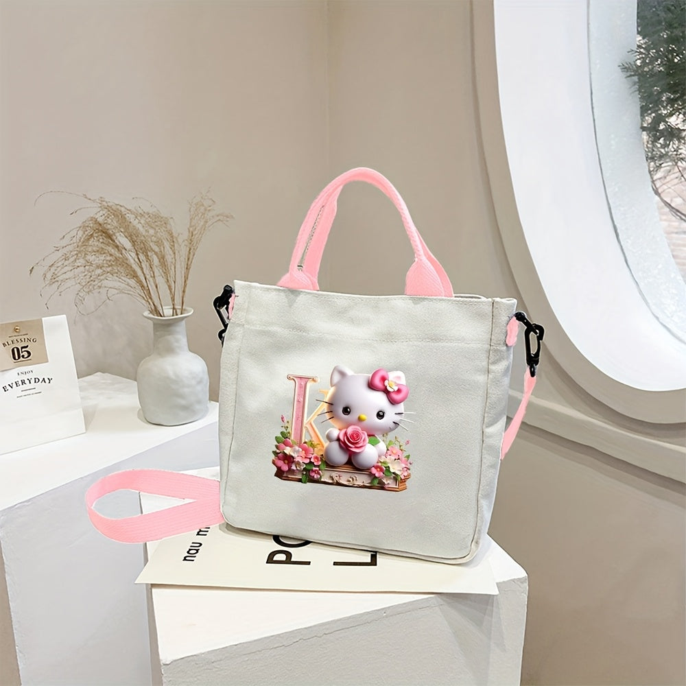 Кроссбоди-сумка с дизайном букв A-Z для женщин, розовая, с большой вместимостью, легкая