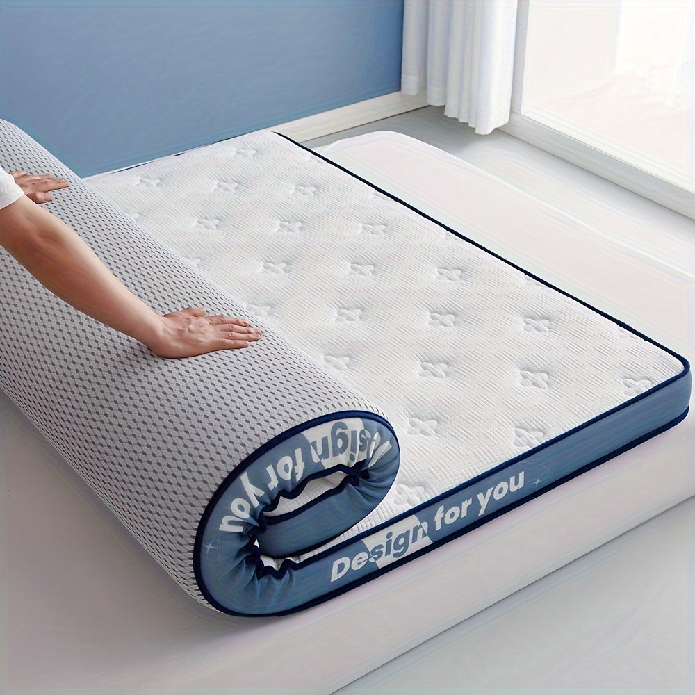 Foldable Mattress with Memory Foam Latex Layer Breathable Non-Slip Mat