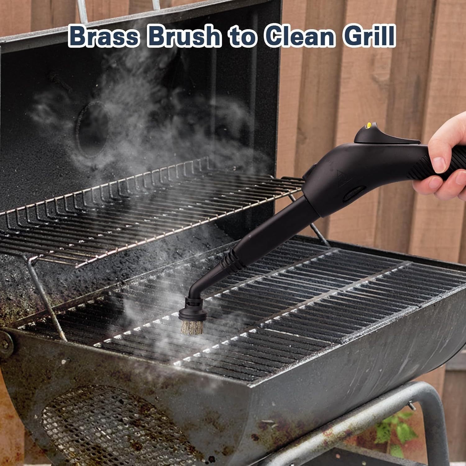 2pcs Steam Cleaner Brush Heads Plastic Replacement for Hard Surfaces