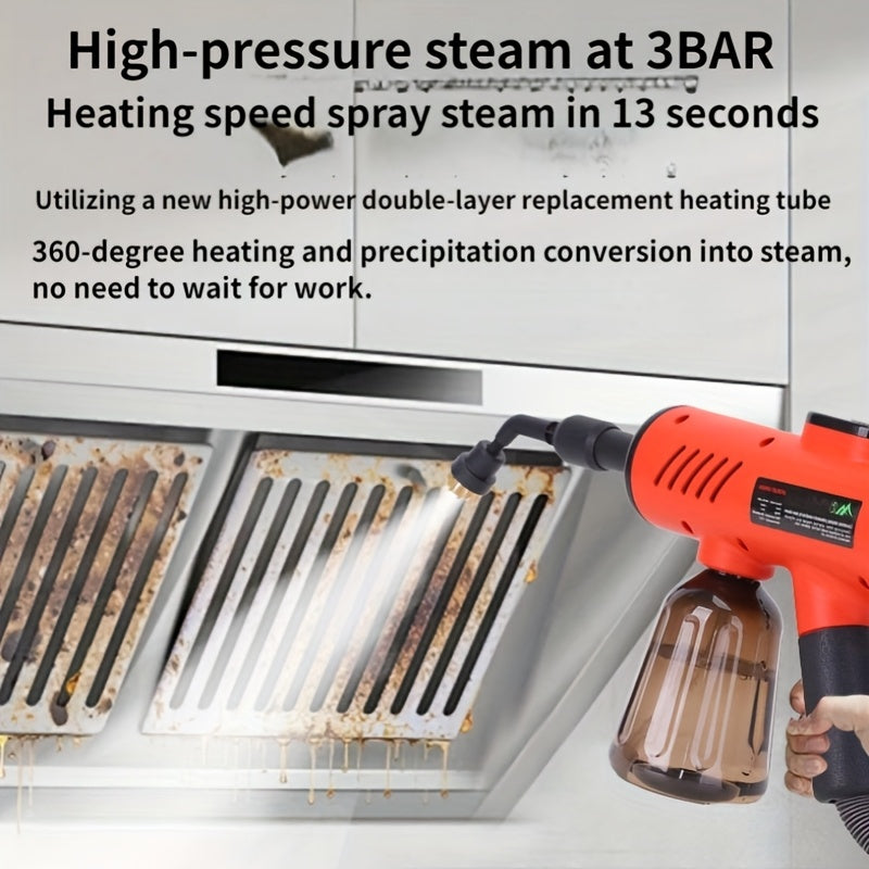 Handheld Steam Cleaner for Clothes and Surfaces High-Temperature High-Pressure Portable Ironing Device