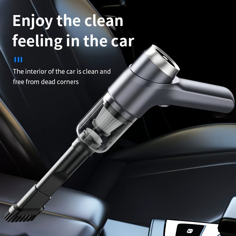 Портативный автомобильный пылесос с мощным всасыванием и длинным шлангом