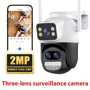 12MP HD Home Security Camera with AI Auto Tracking PTZ WiFi Video Surveillance
