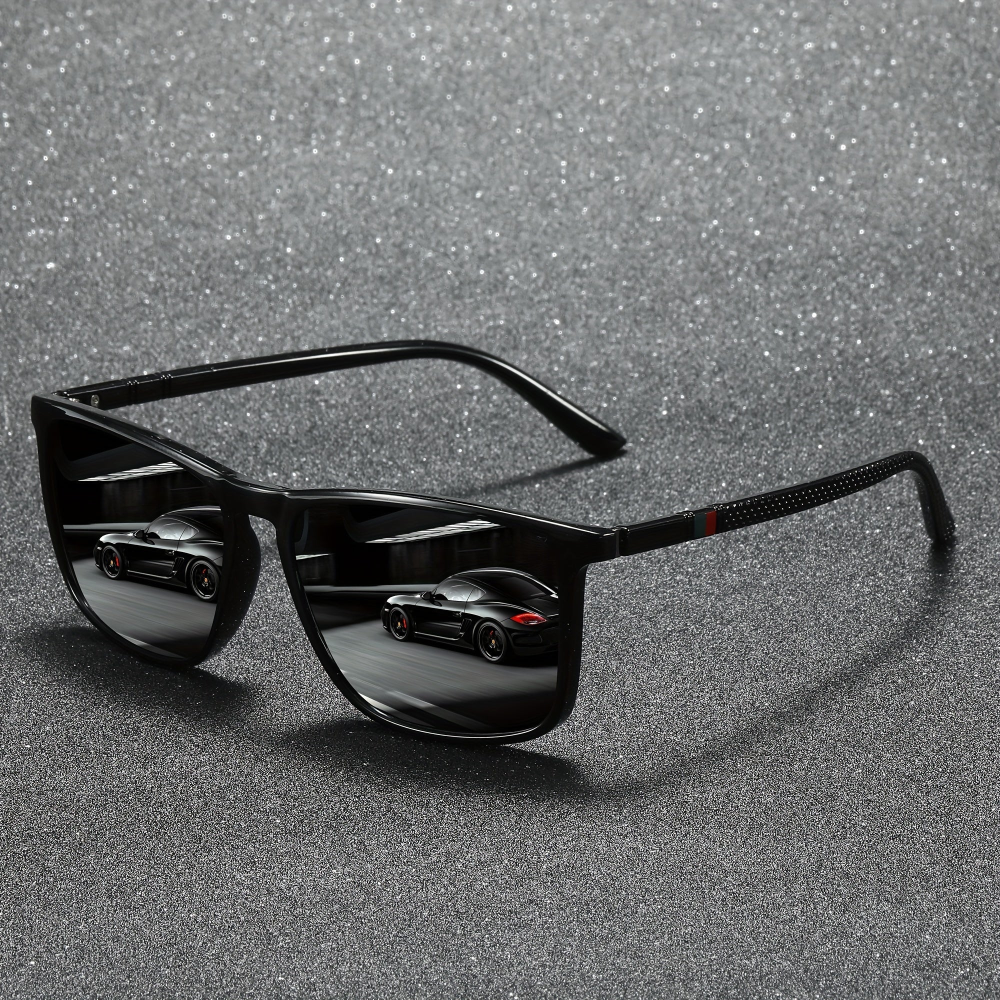 Square Unisex Sunglasses for Outdoor Sports Driving Fishing Photo Prop