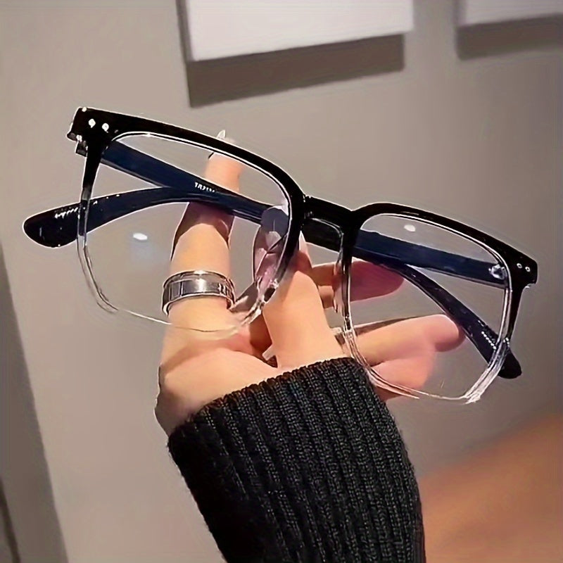 Blue Light Blocking Glasses Retro Steampunk Oval PC Frame for Men and Women