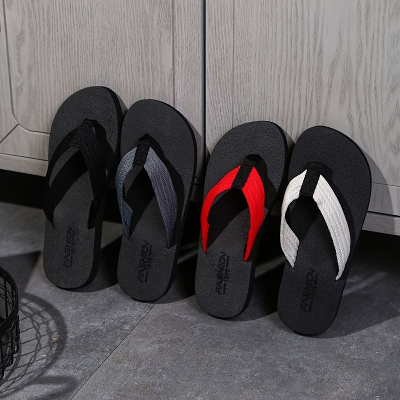 Zapatillas de verano para hombre, casuales, antideslizantes, de tela, EVA, personalizadas, modernas, 2024