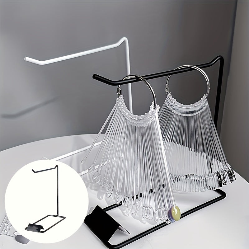 Elegant Iron Jewelry Stand for Earrings and Accessories Durable Metal Organizer with Hanging Hook