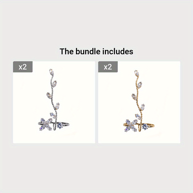 Ayollar uchun moslashuvchan oyoq zargarlik buyumlari bilan kubik zirkon bilan mis barmoqli uzuk