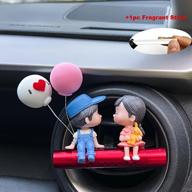 Multfilm Moshina Havo Ventilyatori Yoqimli Hidi Yurak shaklidagi sharlar Aromatizatsiyalangan disklar