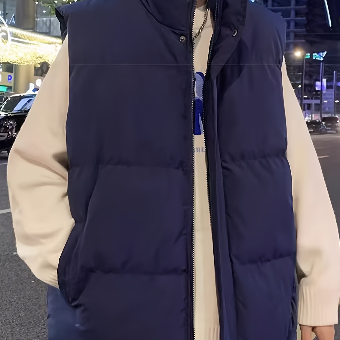 Erkaklar uchun mustahkam rangli jilet, turli xil ko'ylaklar bilan - Kuz va Qish uchun ideal, Polyester, mashinada yuvish mumkin