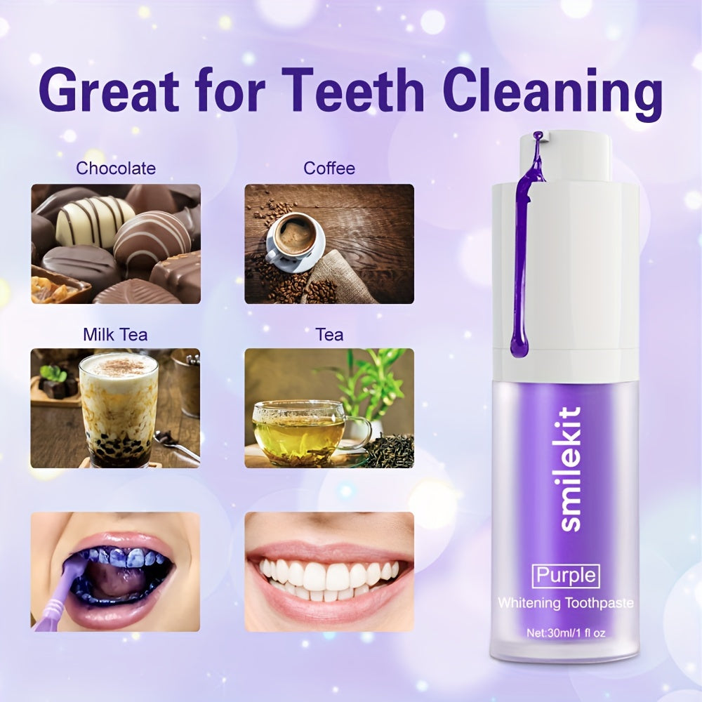 Pasta de dientes Purple Mint para limpieza profunda y aliento fresco