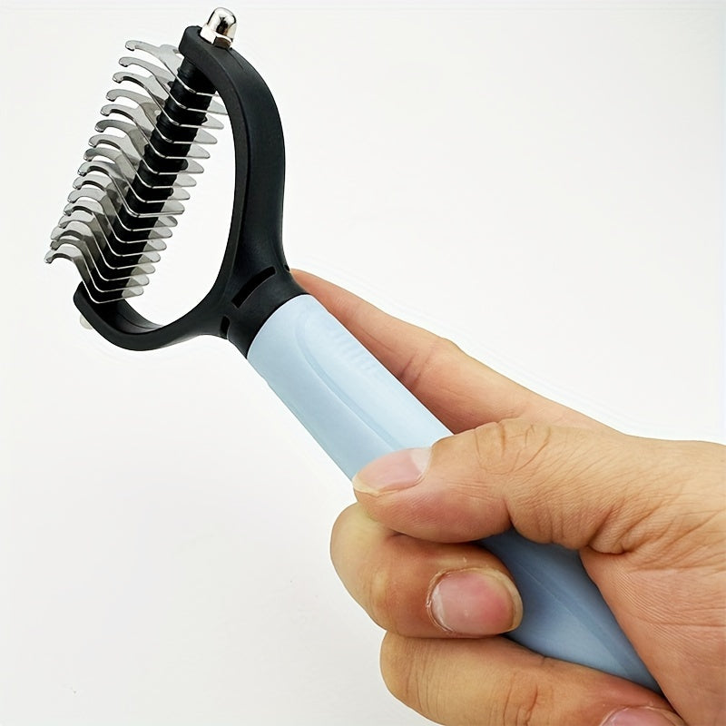 Stainless Steel Pet Comb for Cats and Dogs Tangles and Mats Removal Durable Grooming Tool