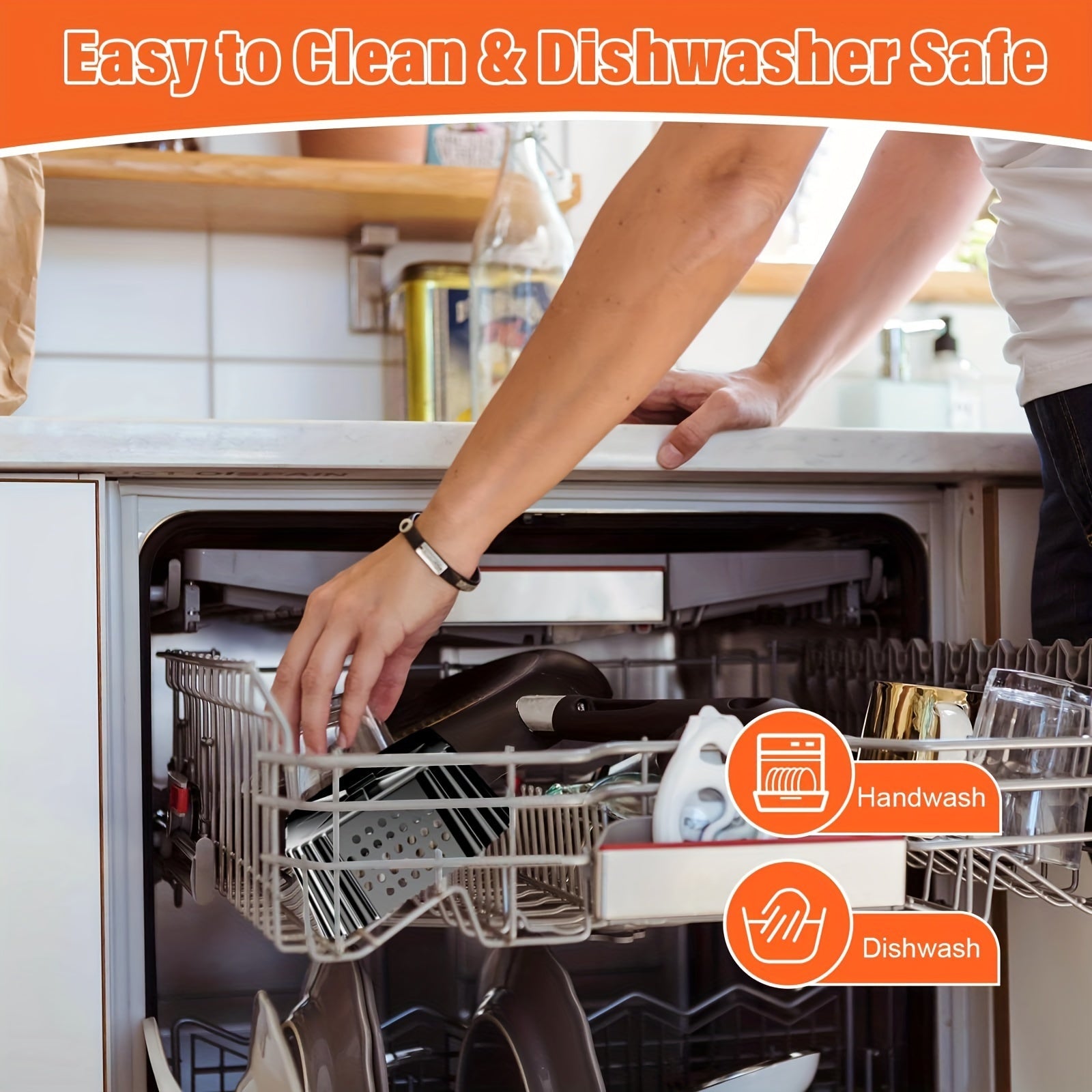 Set of 2 Reusable Silicone Air Fryer Liners for Basket Non-Stick Food Safe