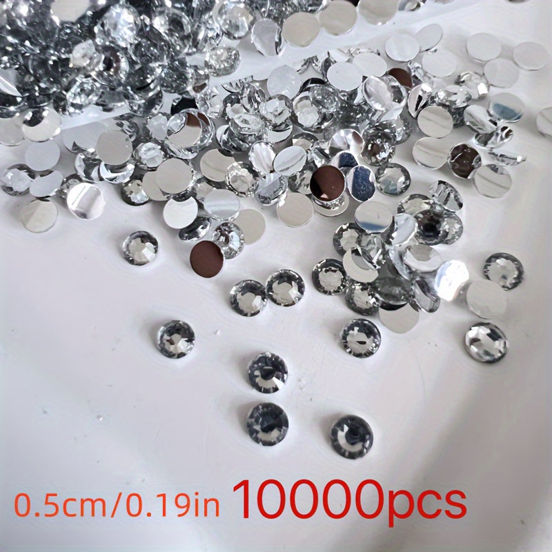 10,000 piezas de cristales AB en plano para arte de uñas, joyería y manualidades