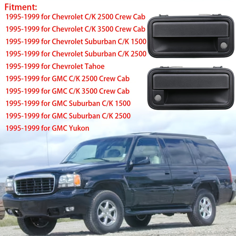 Front Rear Exterior Metal Door Handles for Chevy GMC Vehicles 1995-1999