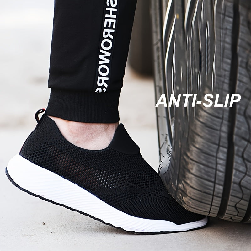 Women's Breathable Steel Toe Work Shoes with Puncture Resistance Black