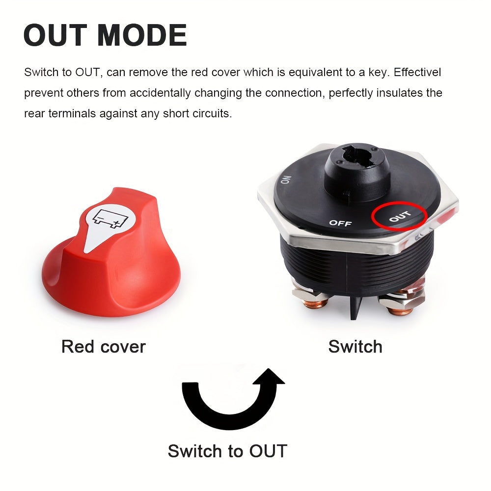 Выключатель аккумулятора автомобиля 12В 50 100 200 300А изолятор для автодома, мотоцикла, грузовика, лодки