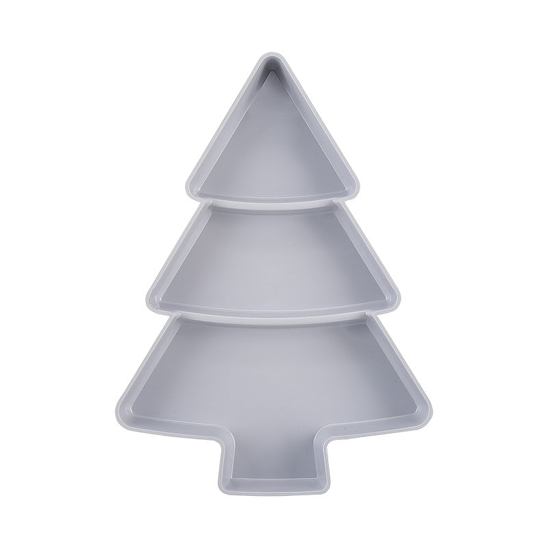 Plastic Christmas Tree Snack Tray for Parties and Gifting