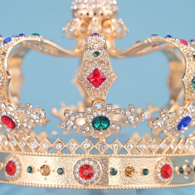 Vintage sintetik kristal tiara taqmoq uchun to'ylar, promlar va partiyalar