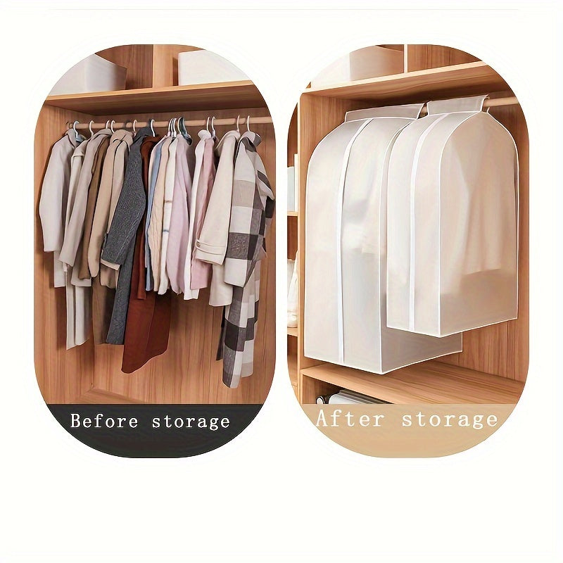 Cubierta transparente para prendas con cremallera para vestidos, abrigos, trajes, protector contra polvo