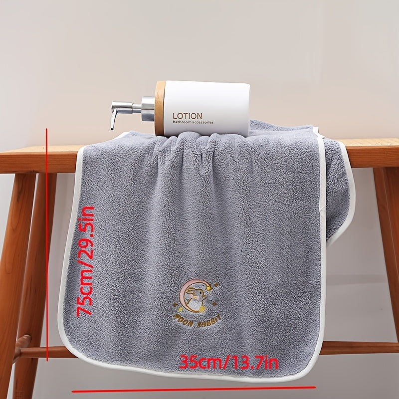 Yumshoq multfilm quyon sochiq to'plami - yuqori singdiruvchi, tez quriydigan aralashma hammom uchun zarur narsalar.