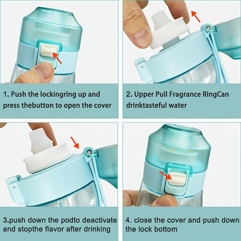 Anillos de leche con sabor a fruta para botellas de agua deportivas, accesorio para vasos