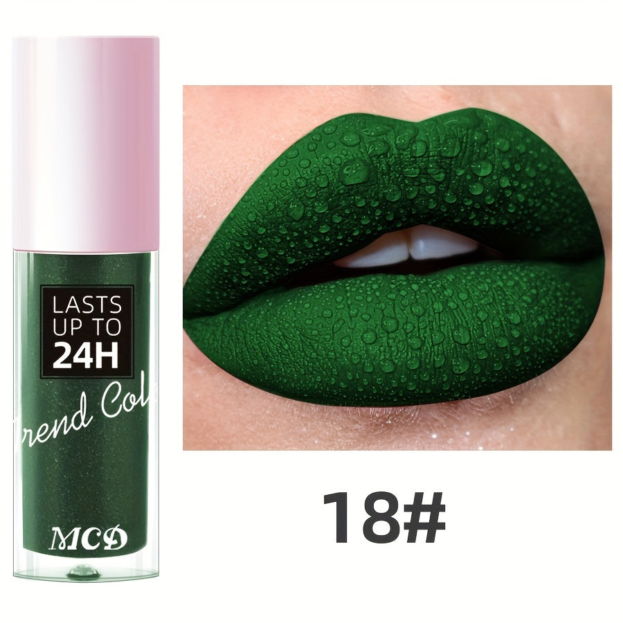 Long-Lasting Matte Lip Gloss for Women 24Hr Wear Non-Stick Moisturizing