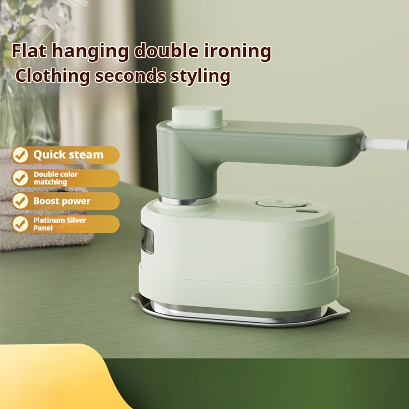 Yuqori quvvatli portativ elektr dazmol, 1050W qo'l bilan ishlatiladigan kiyim bug'latgichi, burishlarni olib tashlash, Evropa standartidagi ulagich, uy va biznes foydalanish uchun ideal.