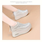 Women's Breathable Mesh Roman Shoes with Cushioned Sole Summer Platform