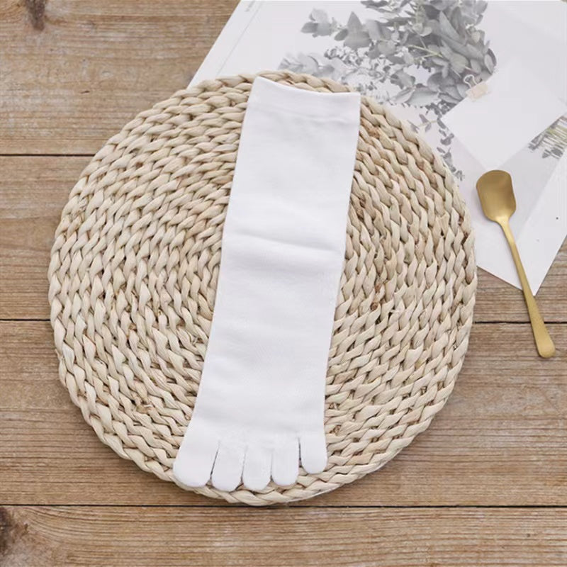 Women’s Cotton Toe Socks for Running and Athletic Activities Short Solid Color 1 Pair