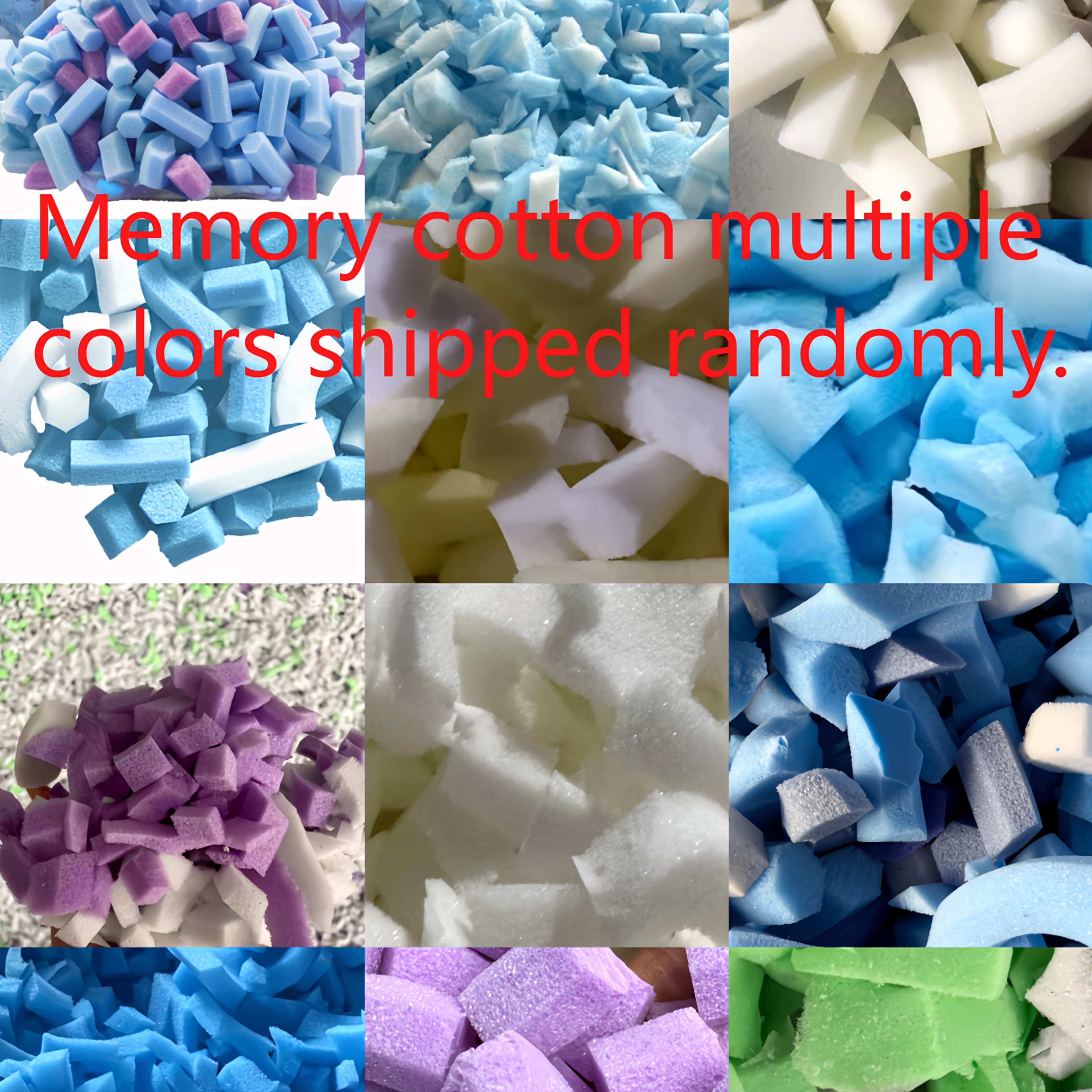 Relleno de espuma viscoelástica 4.54kg Soporte ergonómico No textil Solo limpieza en seco