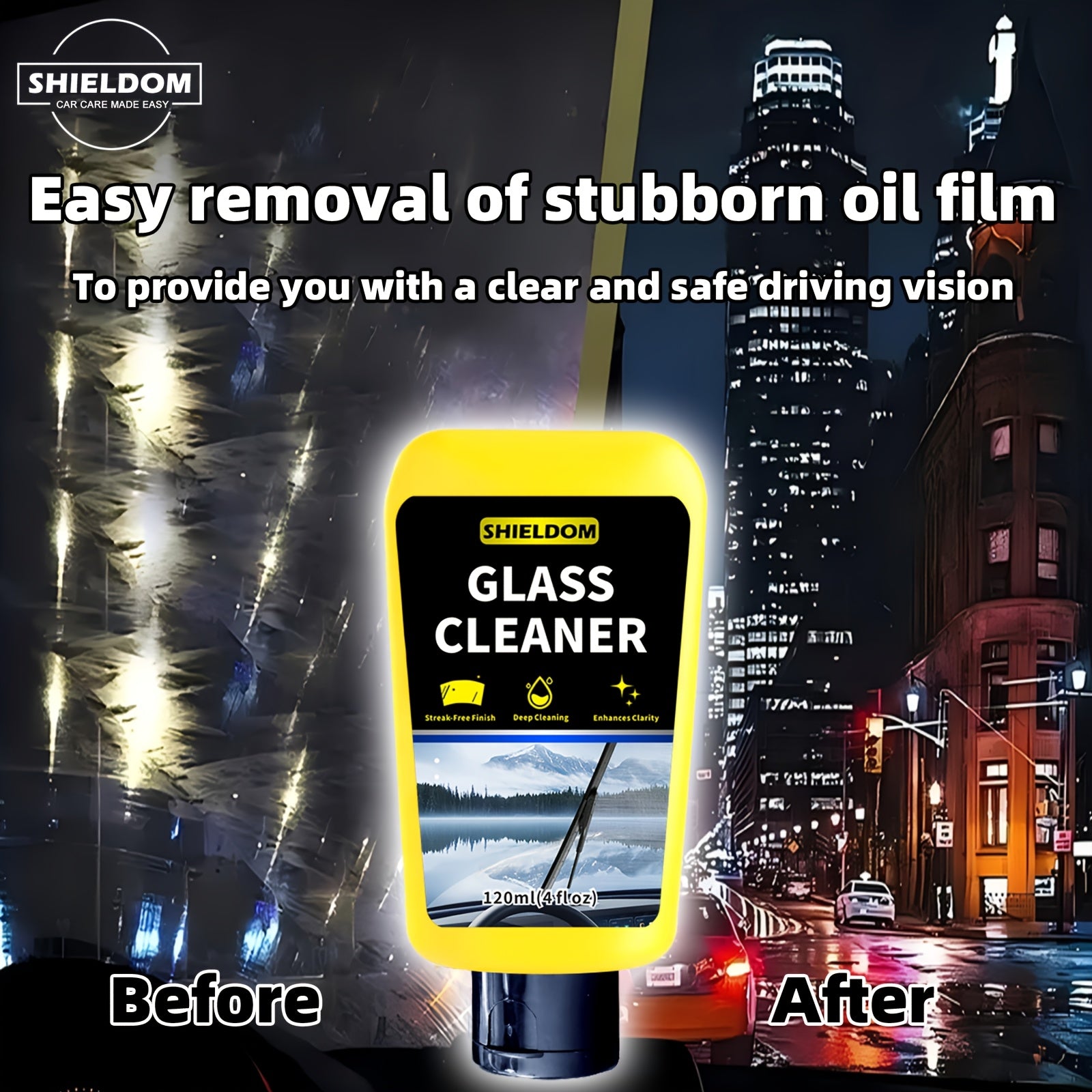 Паста для очистки стекол для ветровых стекол и зеркал, против запотевания, без разводов, 120 мл