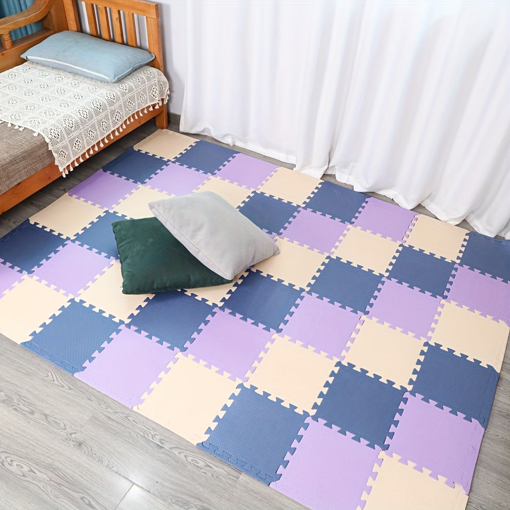 16-Donali EVA ko'pik o'yin mato to'plami geometrik naqsh uchun bolalar xonasi va o'yin xonasi