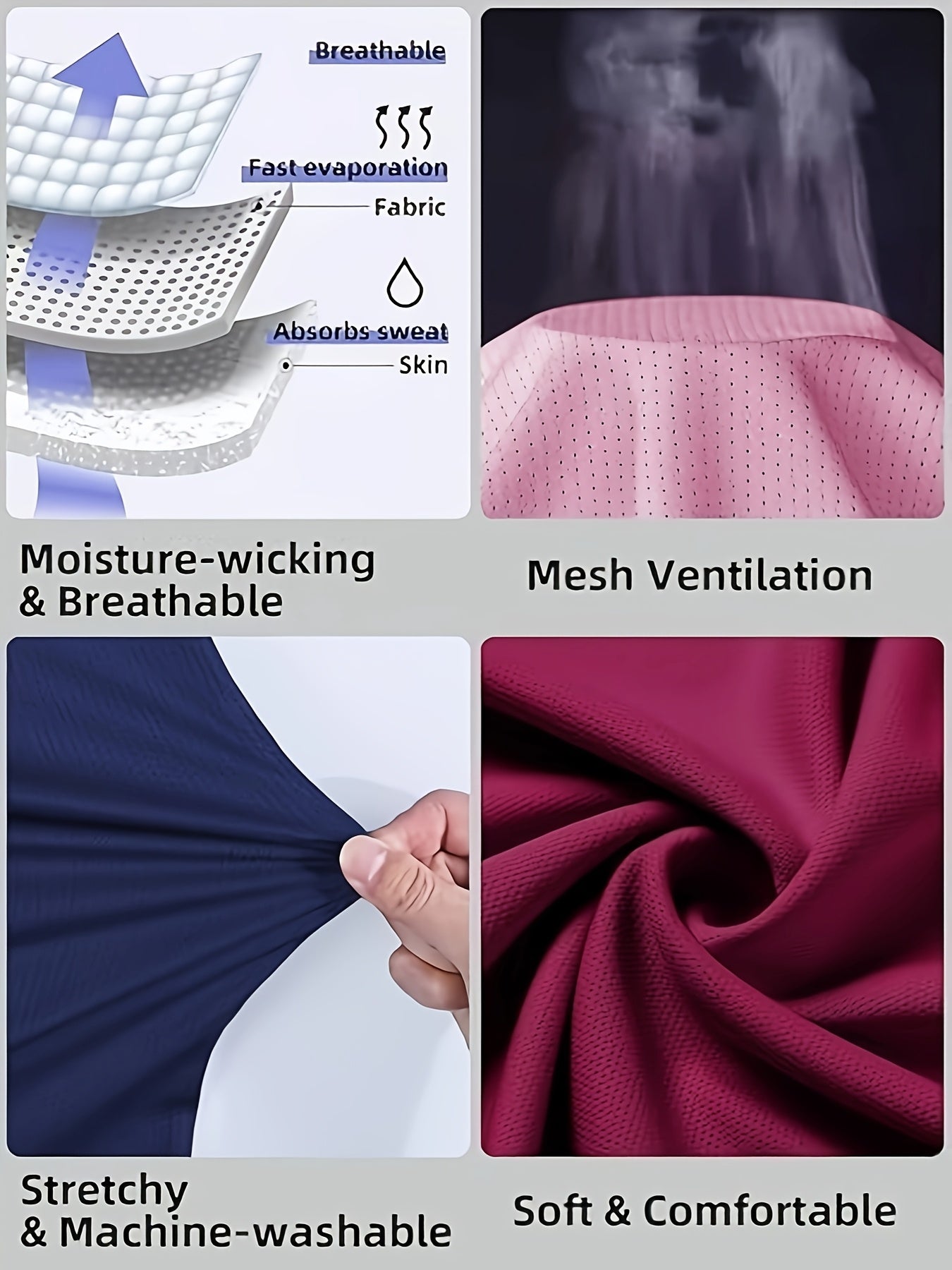 Women's Plus Size Round Neck T-Shirts Yoga Clothes Casual Tops Pack of 3 and 5