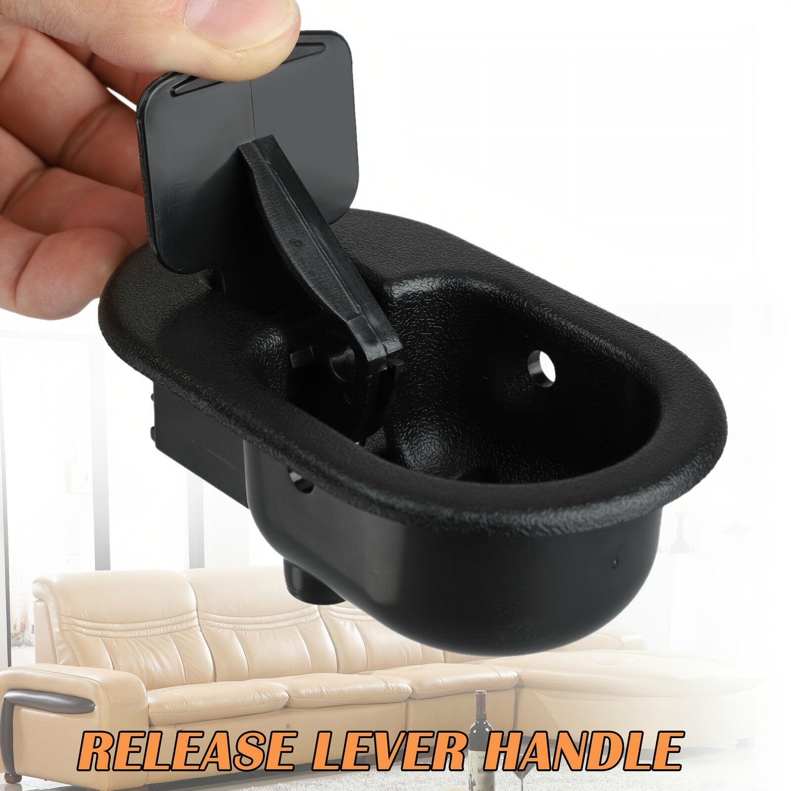 Black Universal Recliner Replacement Pull Handle for Chair Sofa Couch