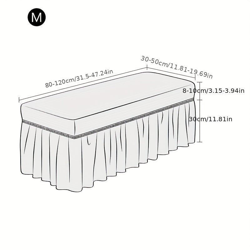 Длинная накидка на скамейку для обеденной зоны, съемная, моющаяся, эластичная, для гостиной и кухни