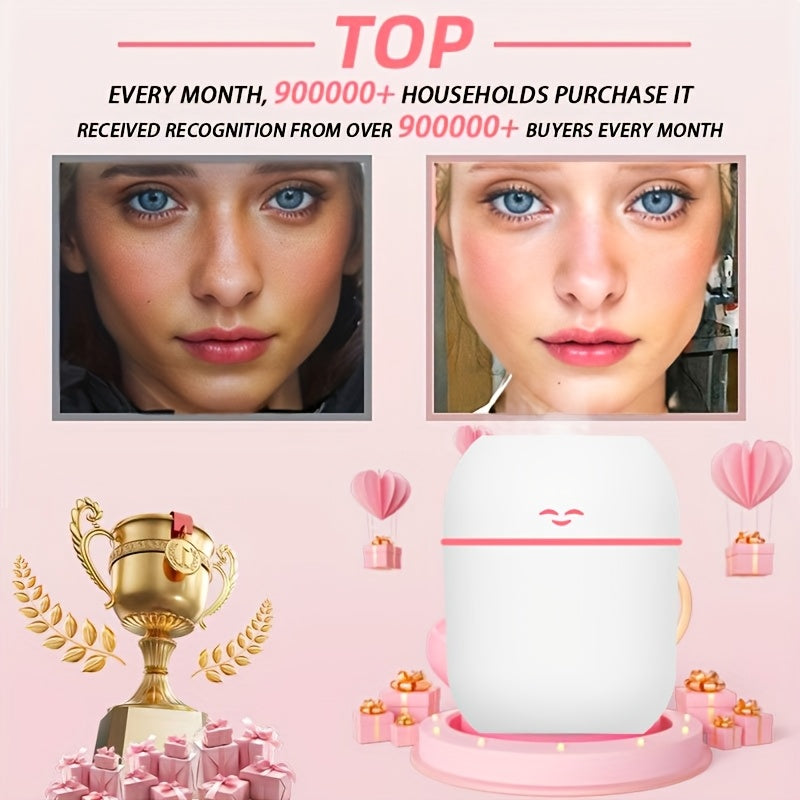 USB Facial Steamer Humidifier for Dry Oily Skin Ultrasonic Mist Desk Car