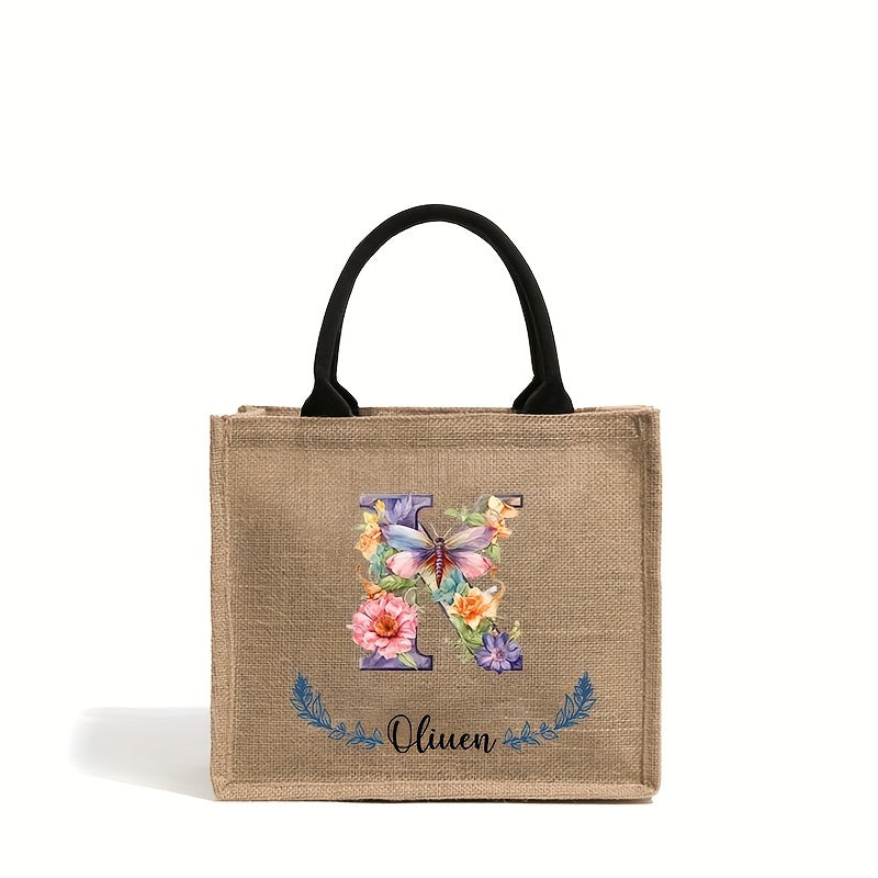 Personalized Bridesmaid Tote Bag for Weddings and Parties Lightweight Polyester Handbag