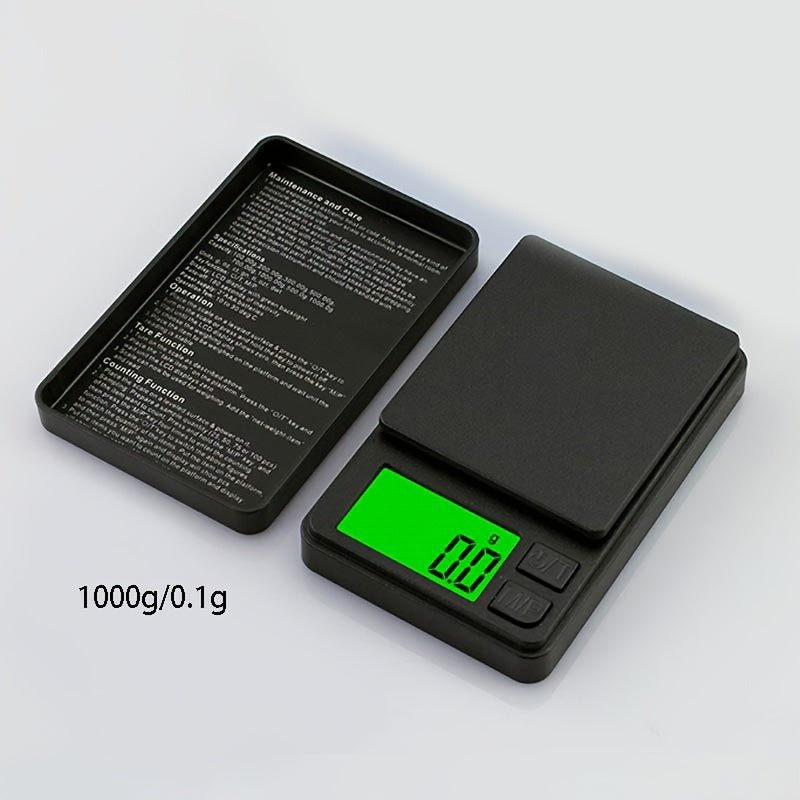 Báscula digital de bolsillo T2, herramienta de pesaje en gramos de precisión, pantalla LCD, función de tara